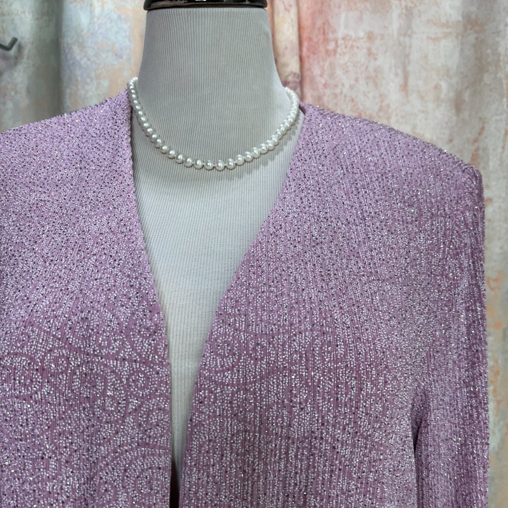 πAlex Evenings Elegant Open Front Evening Blazer - Jacket - Picture 3 of 13